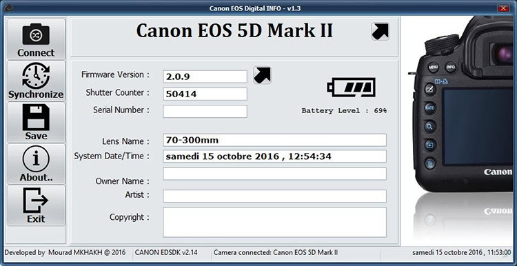 Canon EOS Digital INFO